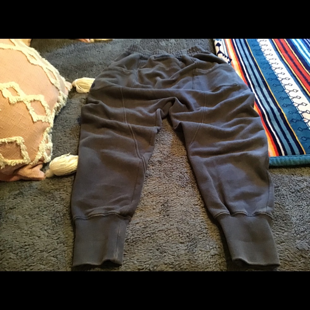 Free People June Bug Joggers Washed Navy S